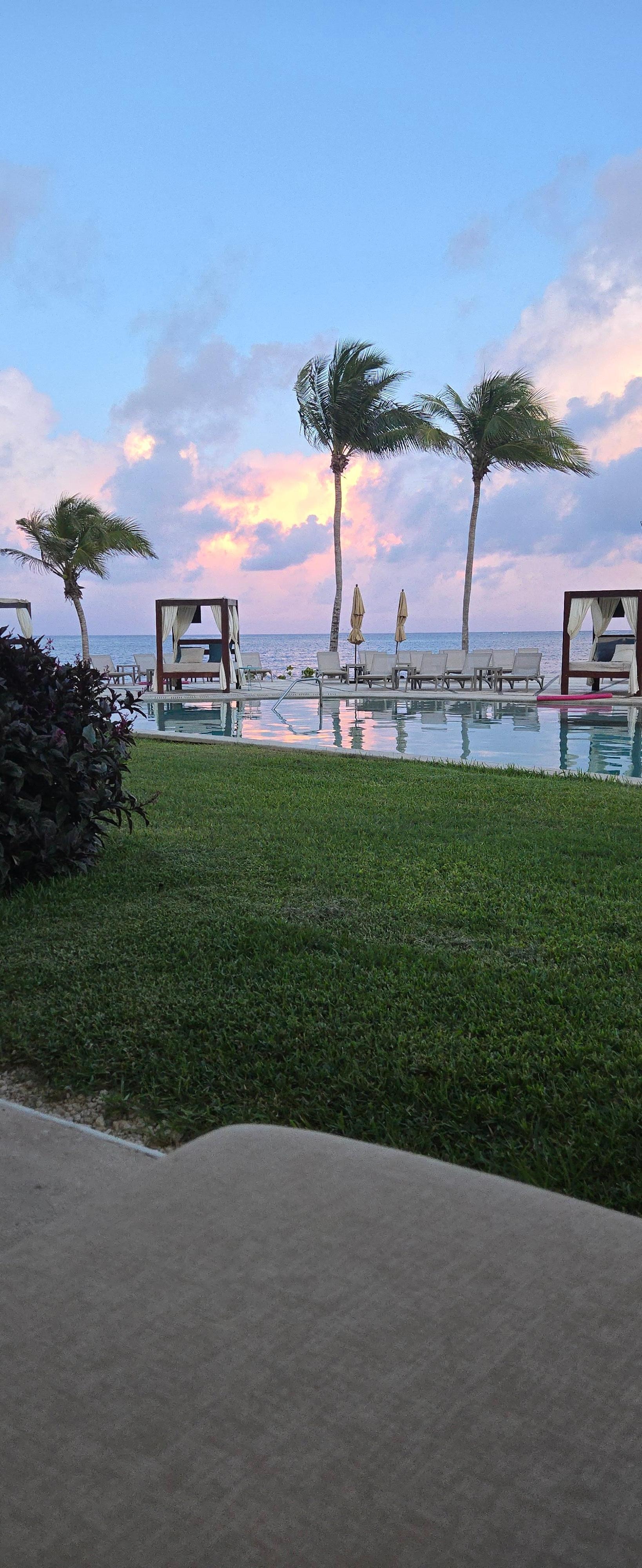 View from our room: stay up by the beach!