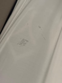 Unknown substance on our bed sheets.