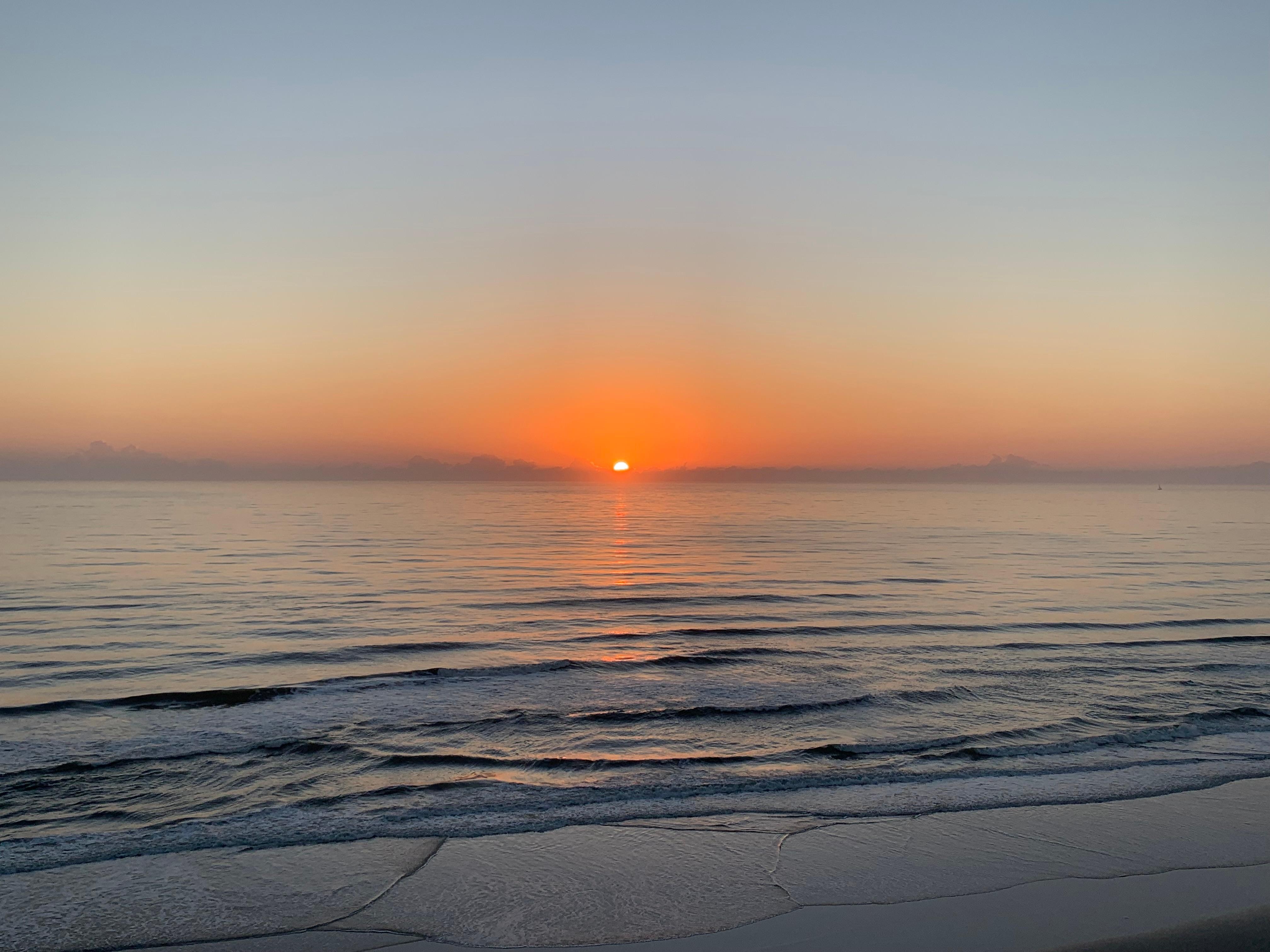 Sunrise from the balcony 