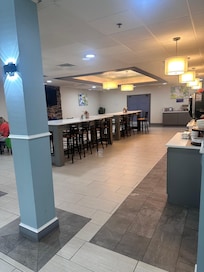 Breakfast area. Well stocked and maintained