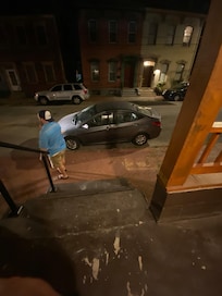 Neighbor's car parked in front of vrbo house10 pm nightly. NOT HIS house!!