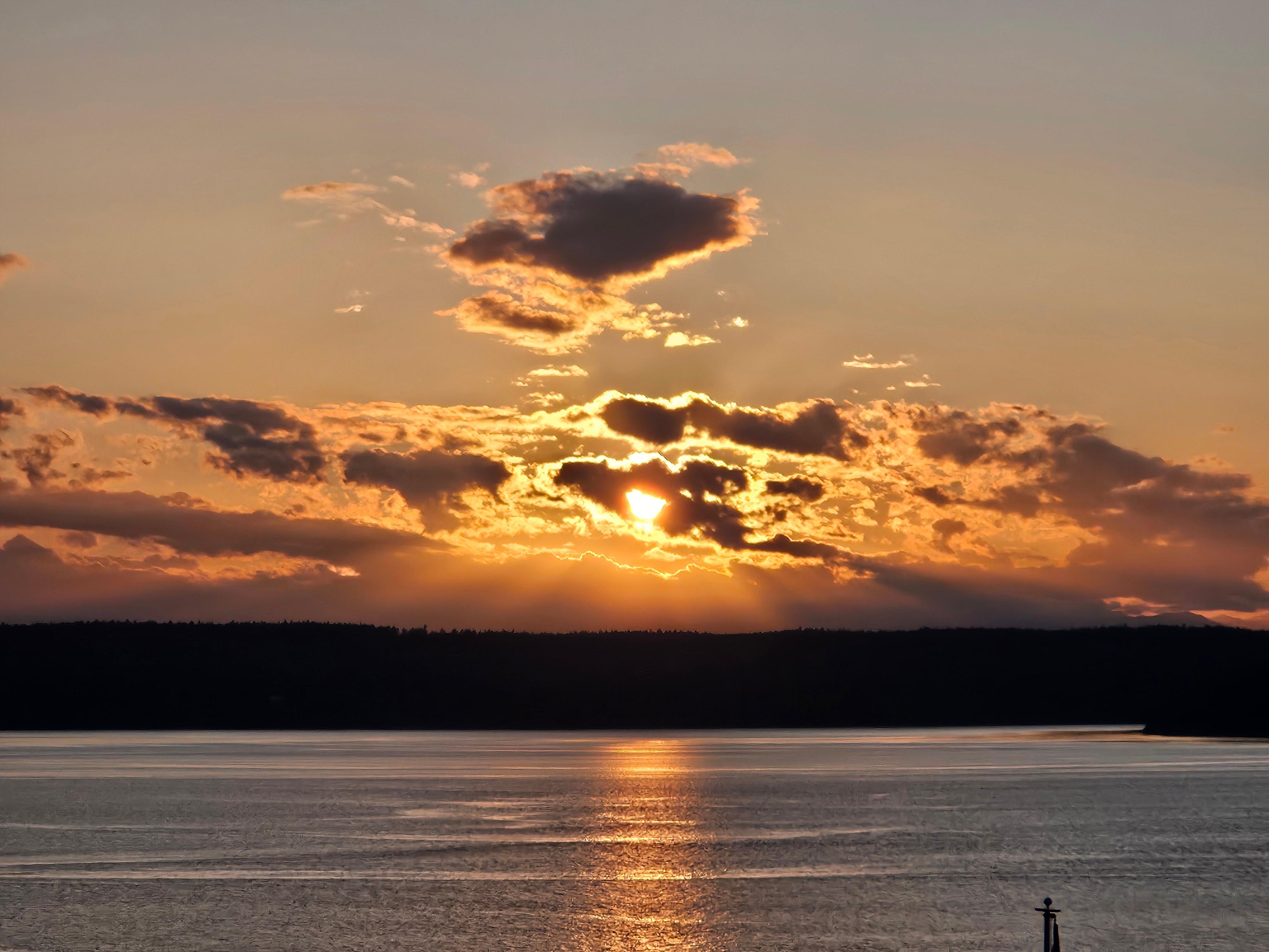One of several gorgeous sunsets taken from right outside the door!
