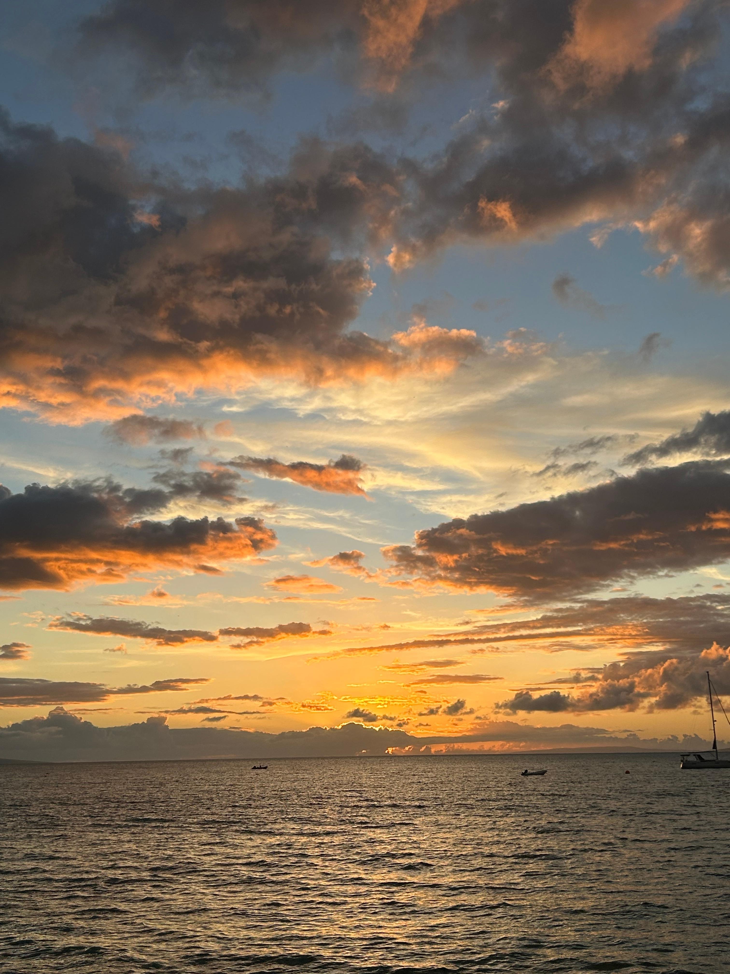 Across the street on kaanapali beach
