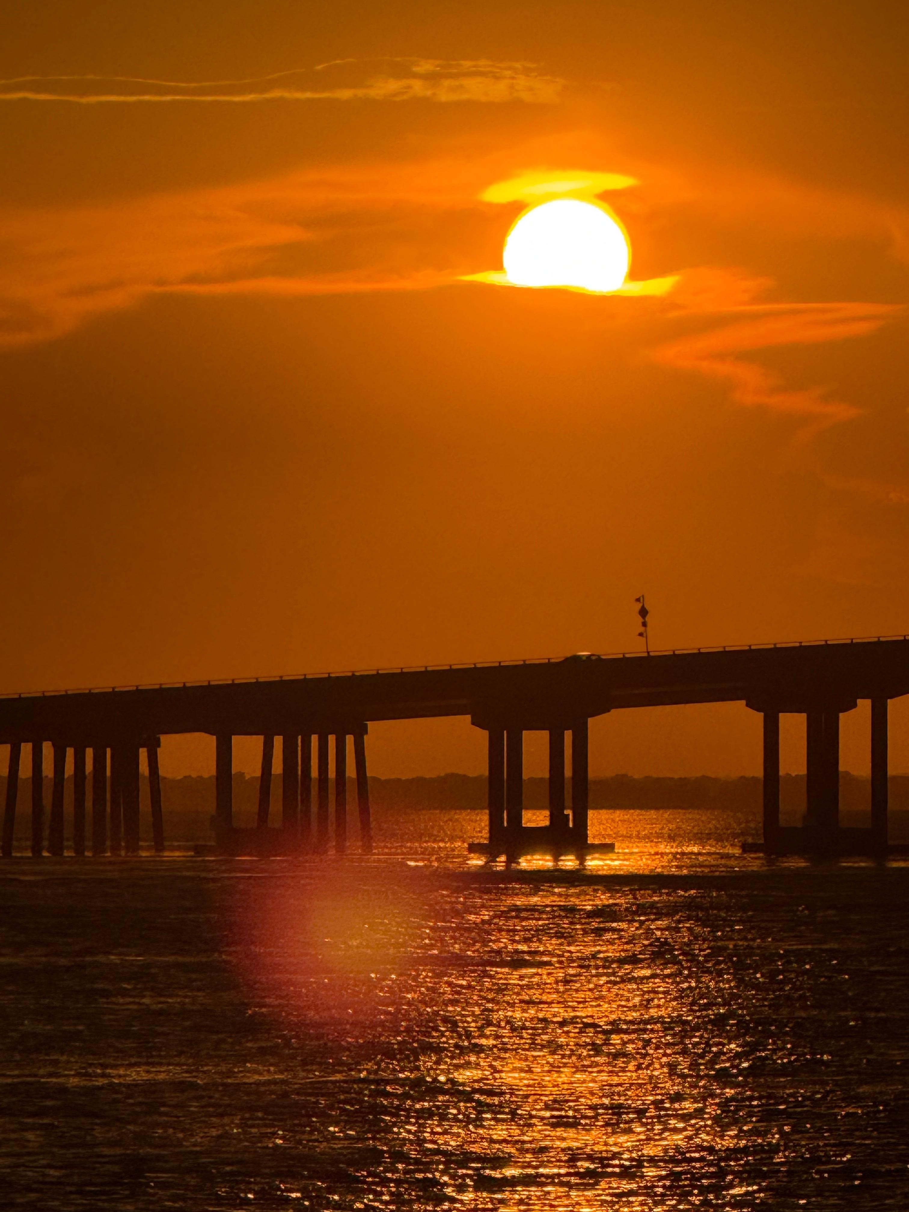 Sunset from the pool