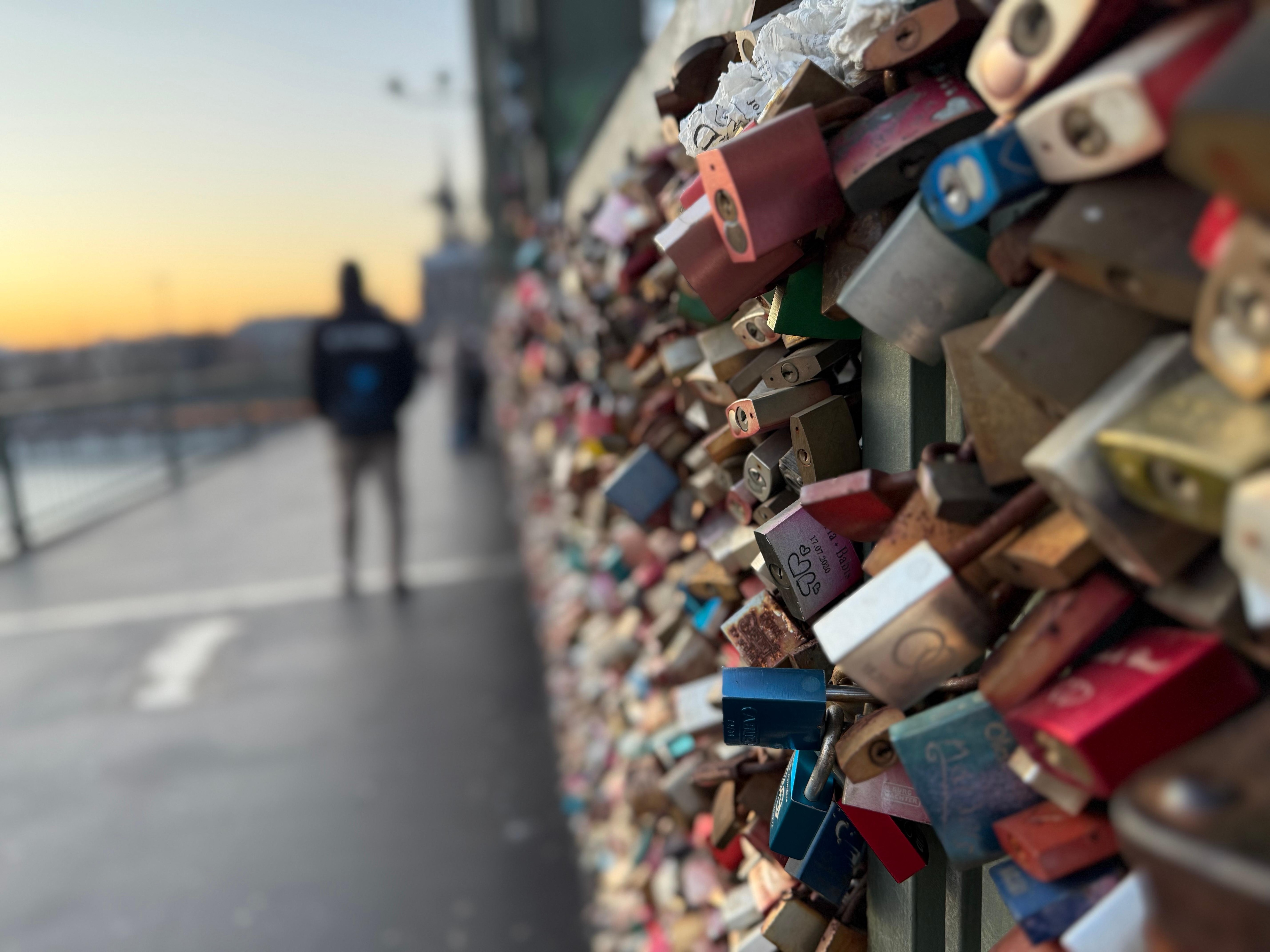 Love lock bridge 