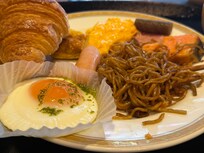 Free breakfast vouchers were given for all restaurants on property.