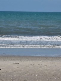 The beaches were nice and flat. There was no trash and they were well kept.