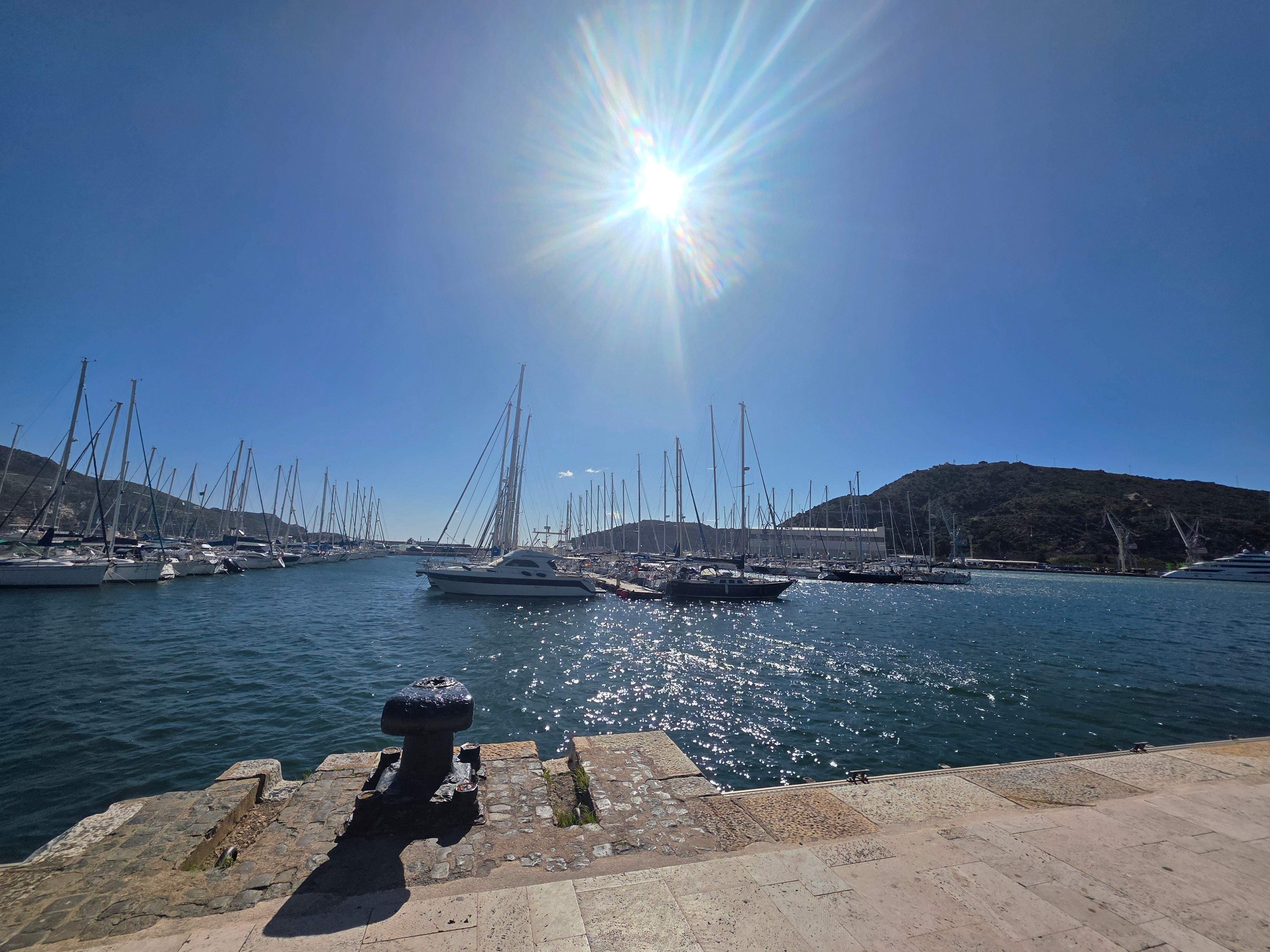 The port was a 2 minute walk