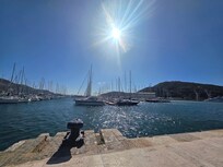 The port was a 2 minute walk