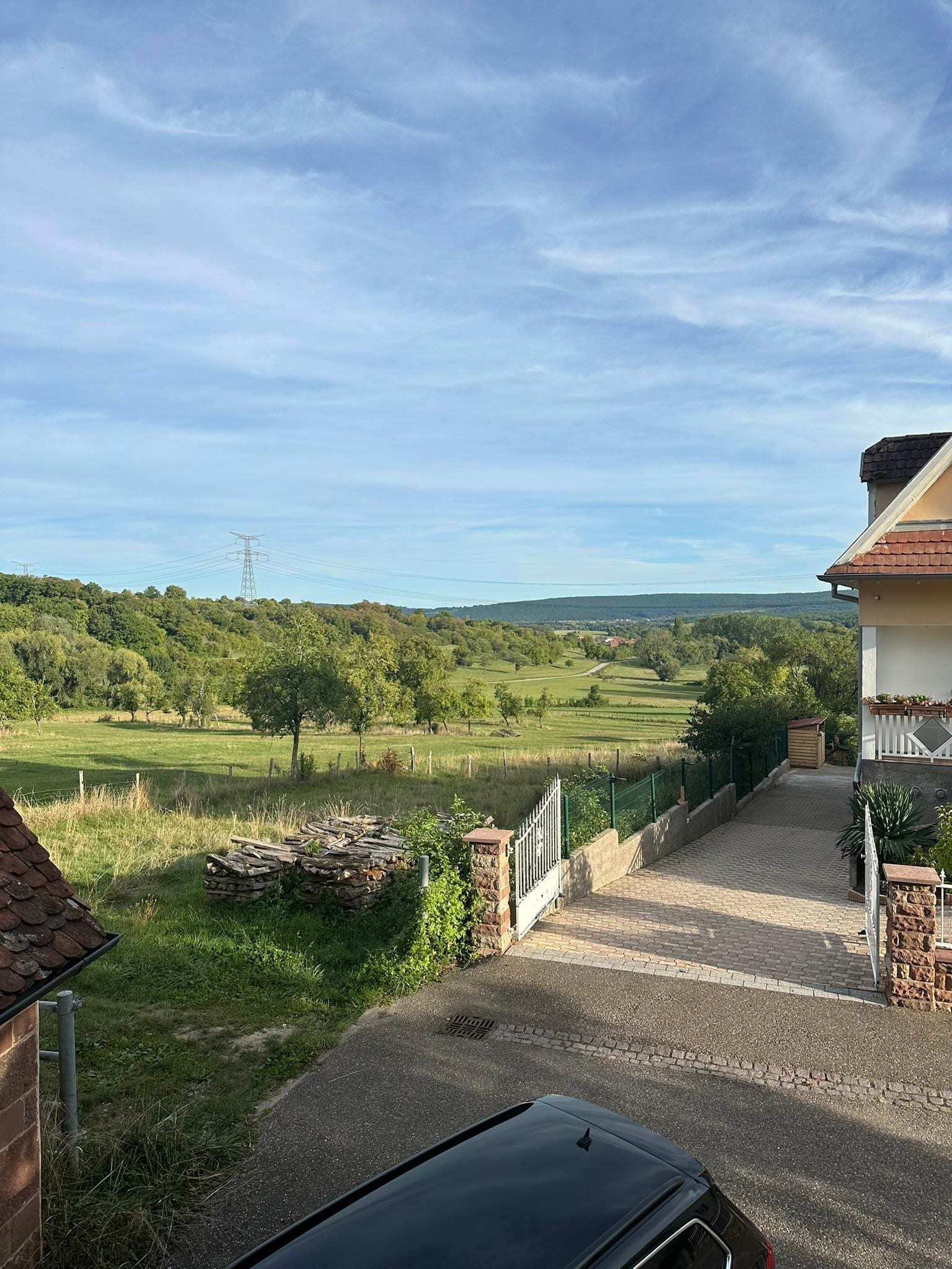 Der Ausblick aus dem Schlafzimmer