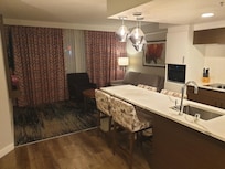 Living room and kitchen. Good space