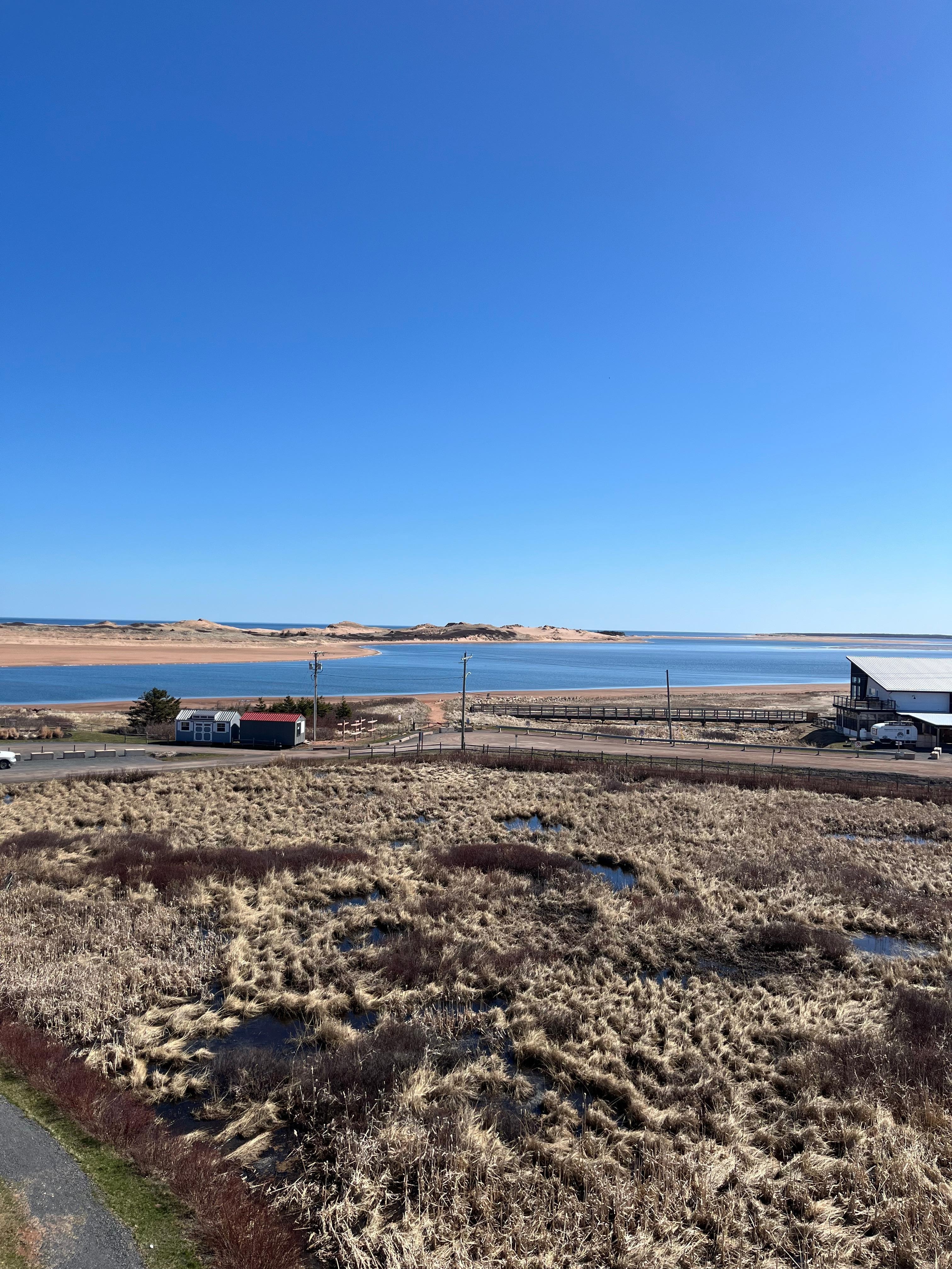 View from third floor balcony.