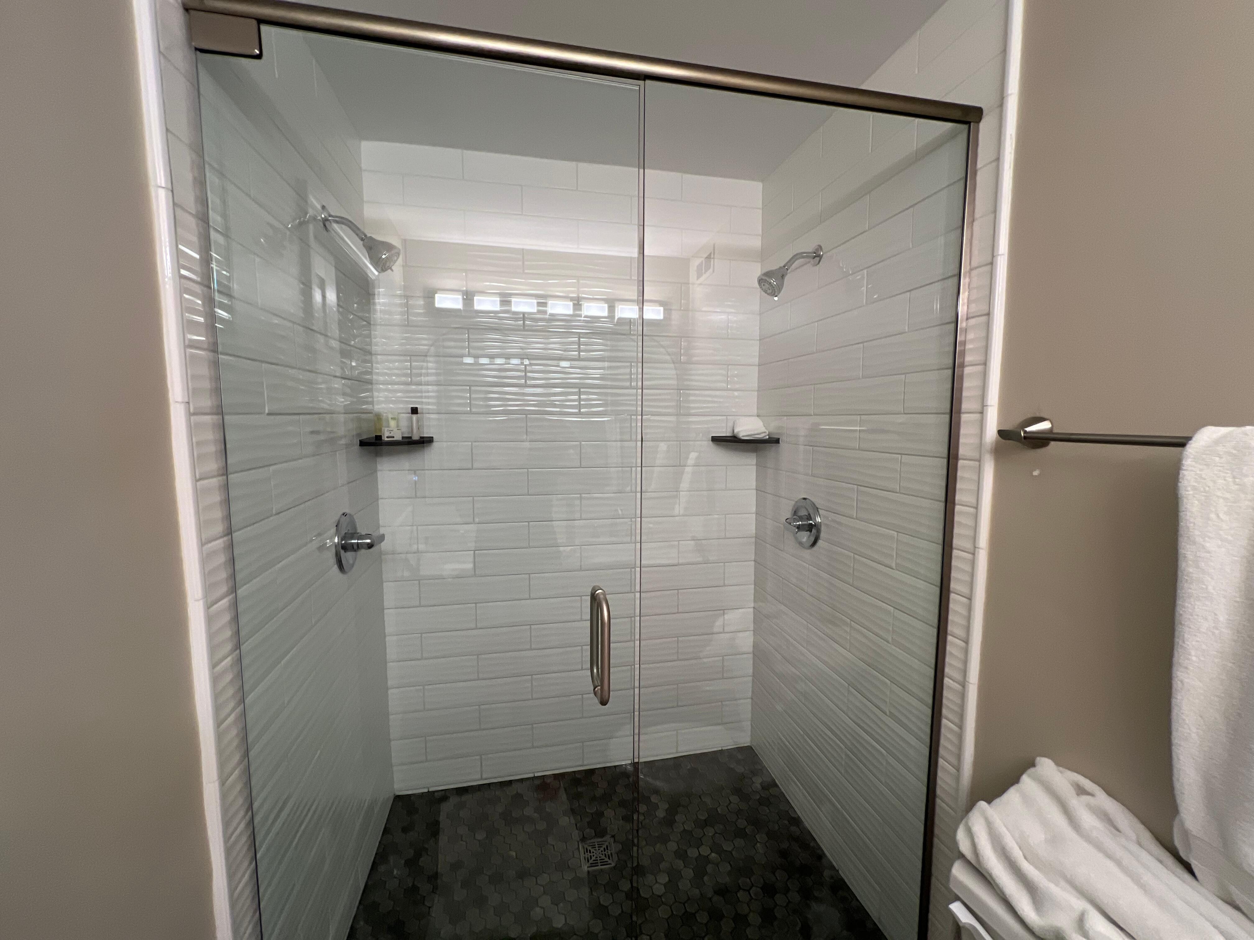 Double shower heads