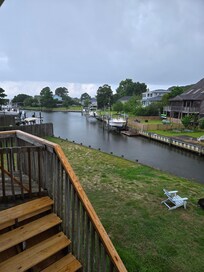 View of the canal from the back porch