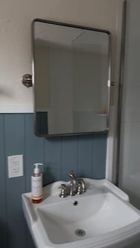 Bathroom, had a shower that was spacious