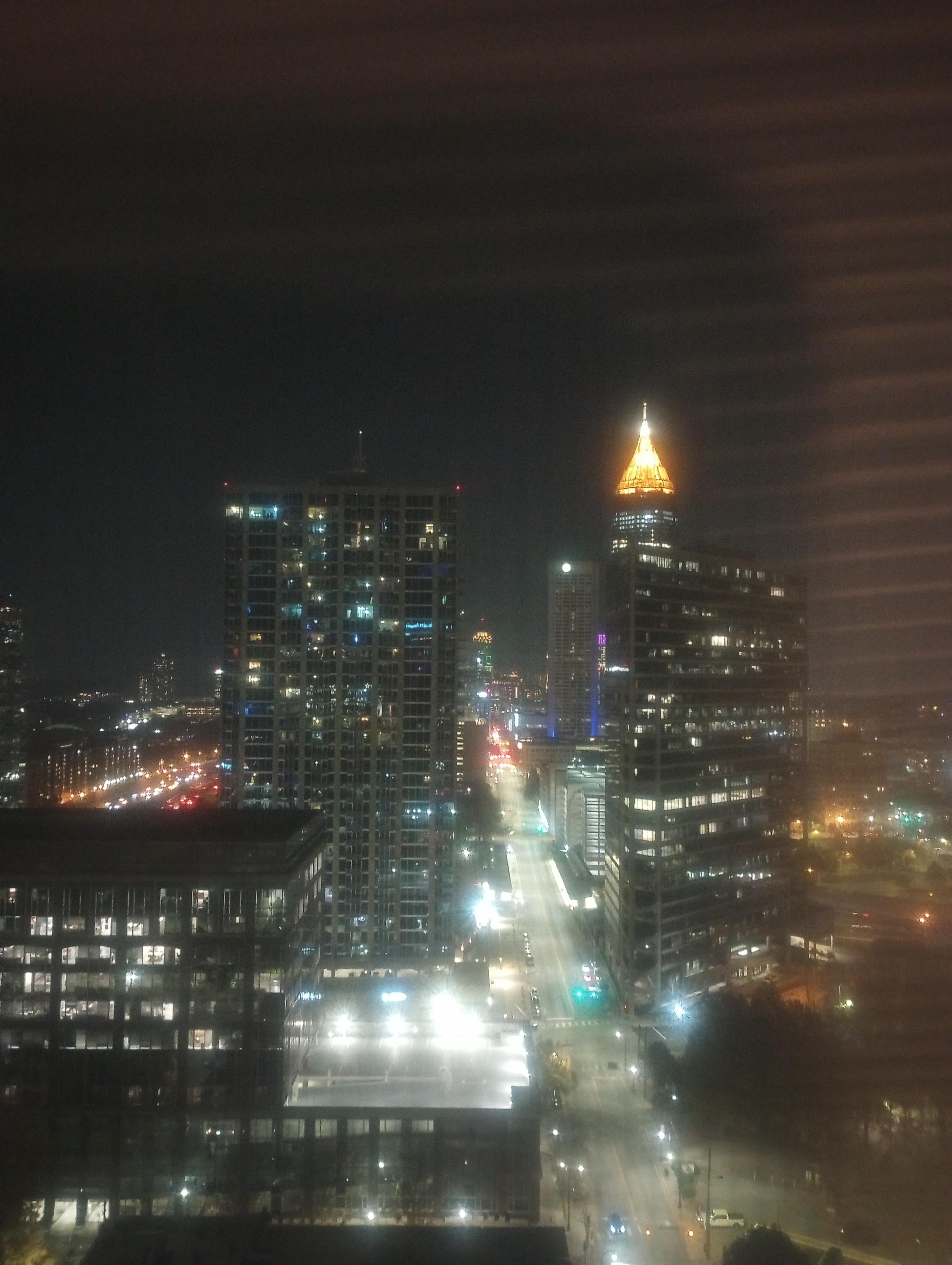 Balcony night time wiew