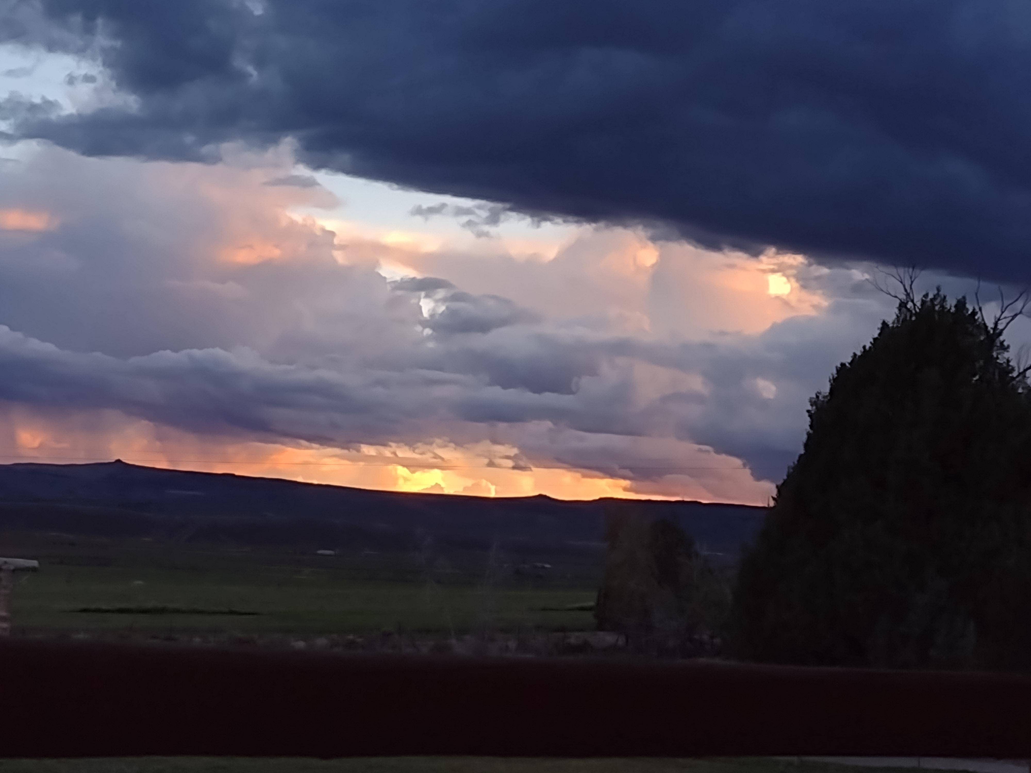 Sunset view from front porch