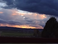 Sunset view from front porch