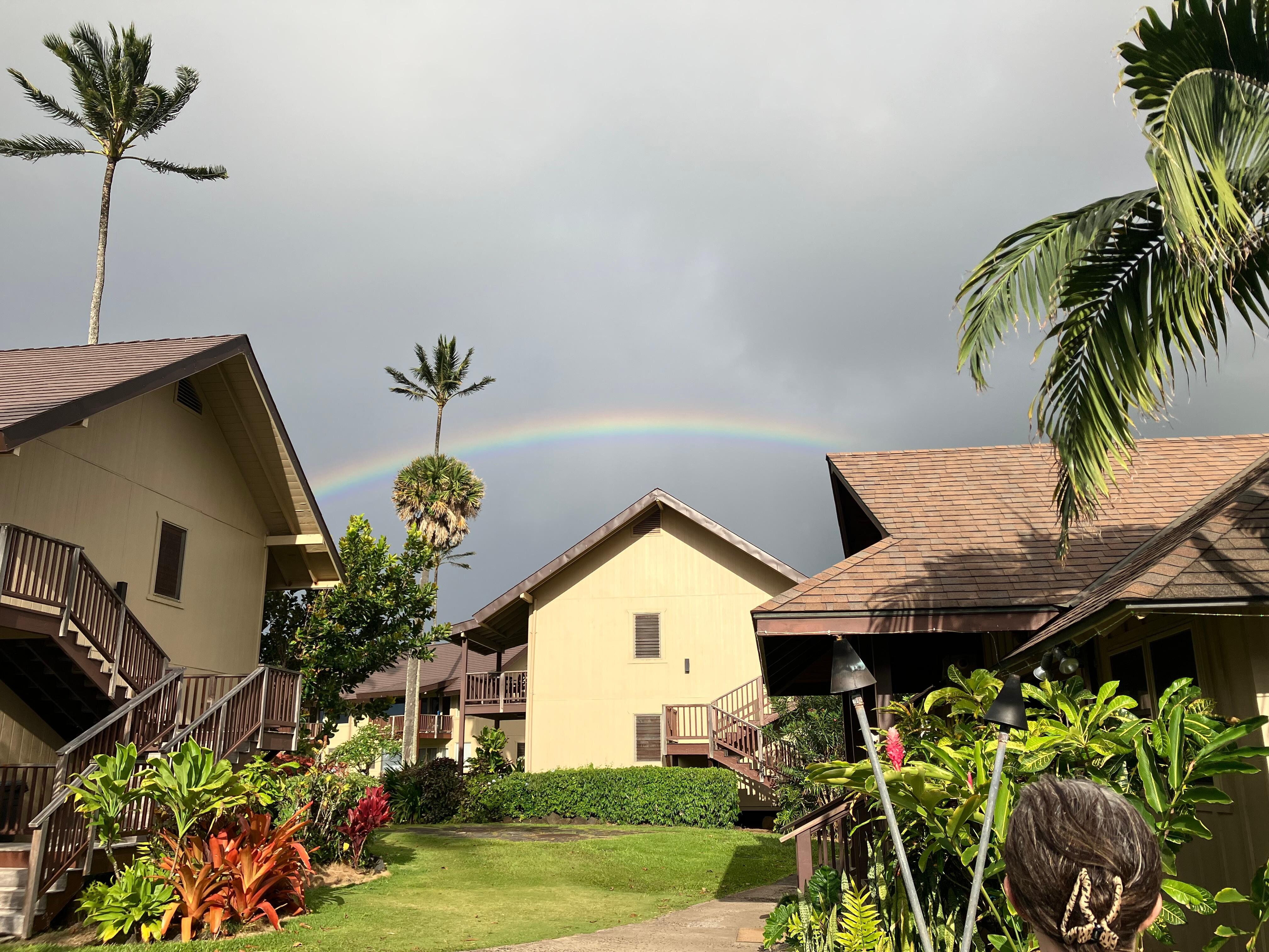 Rainbow over the resort 