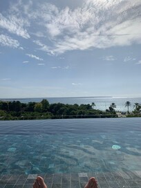 Fantastisk udsigt fra poolen