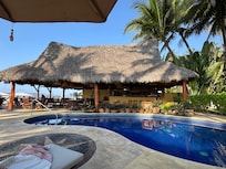 Pool and restaurant area