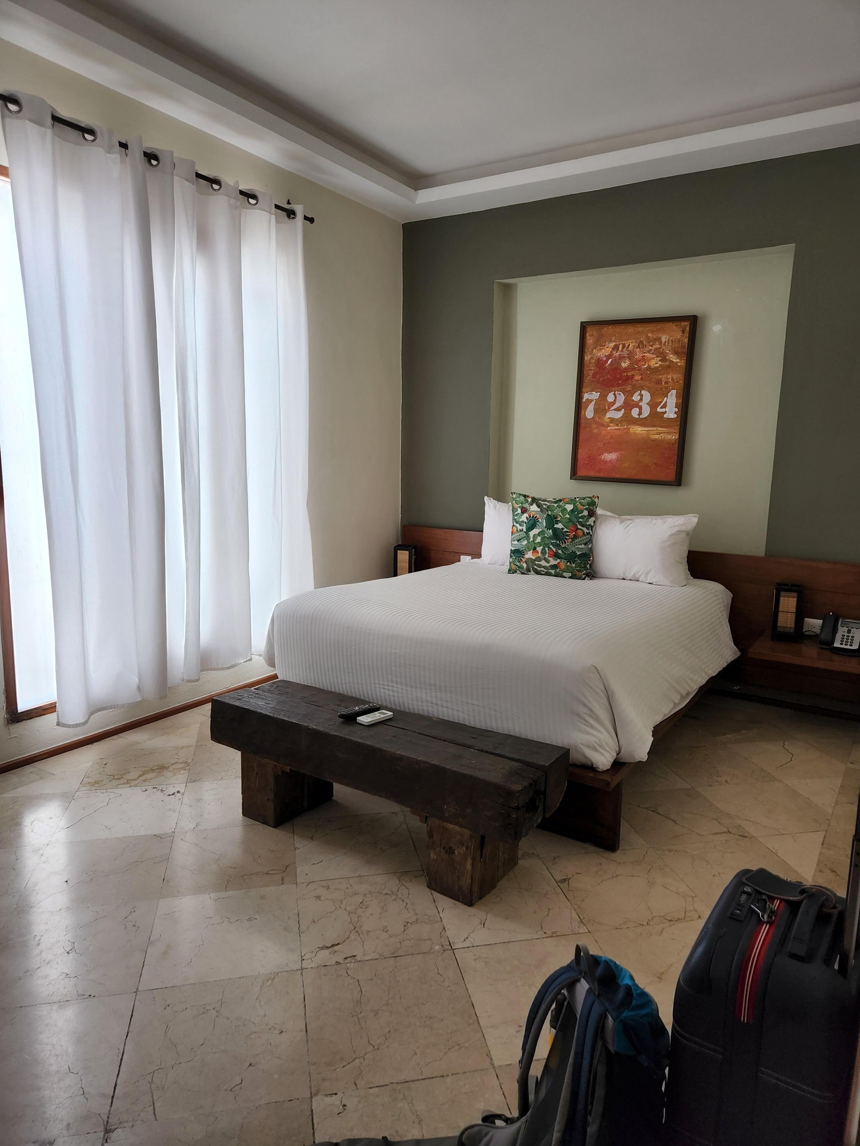 Spacious and clean room. Very comfortable bed.