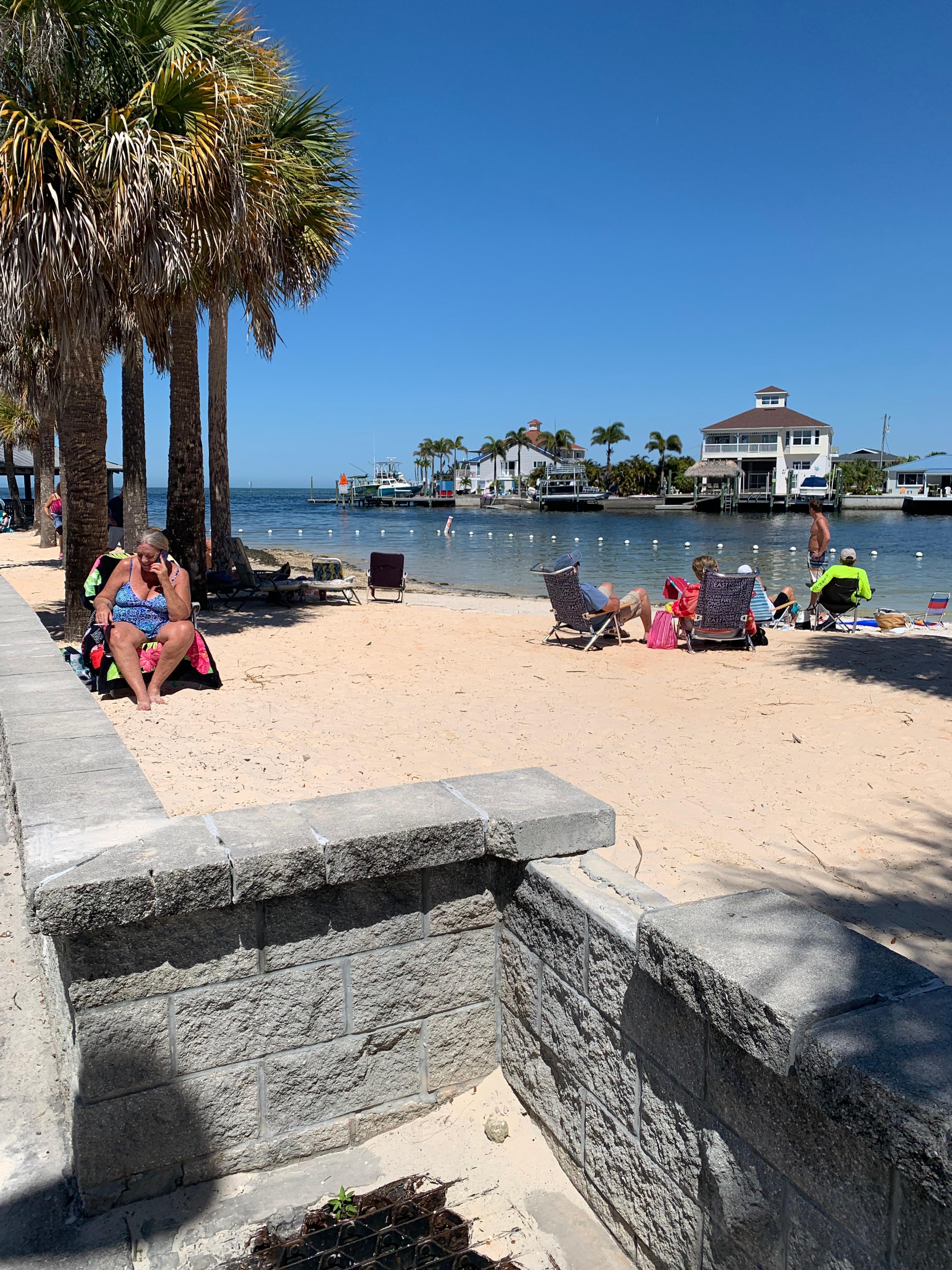 Small beach down the road.