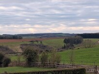 View of fields from Slade Stables