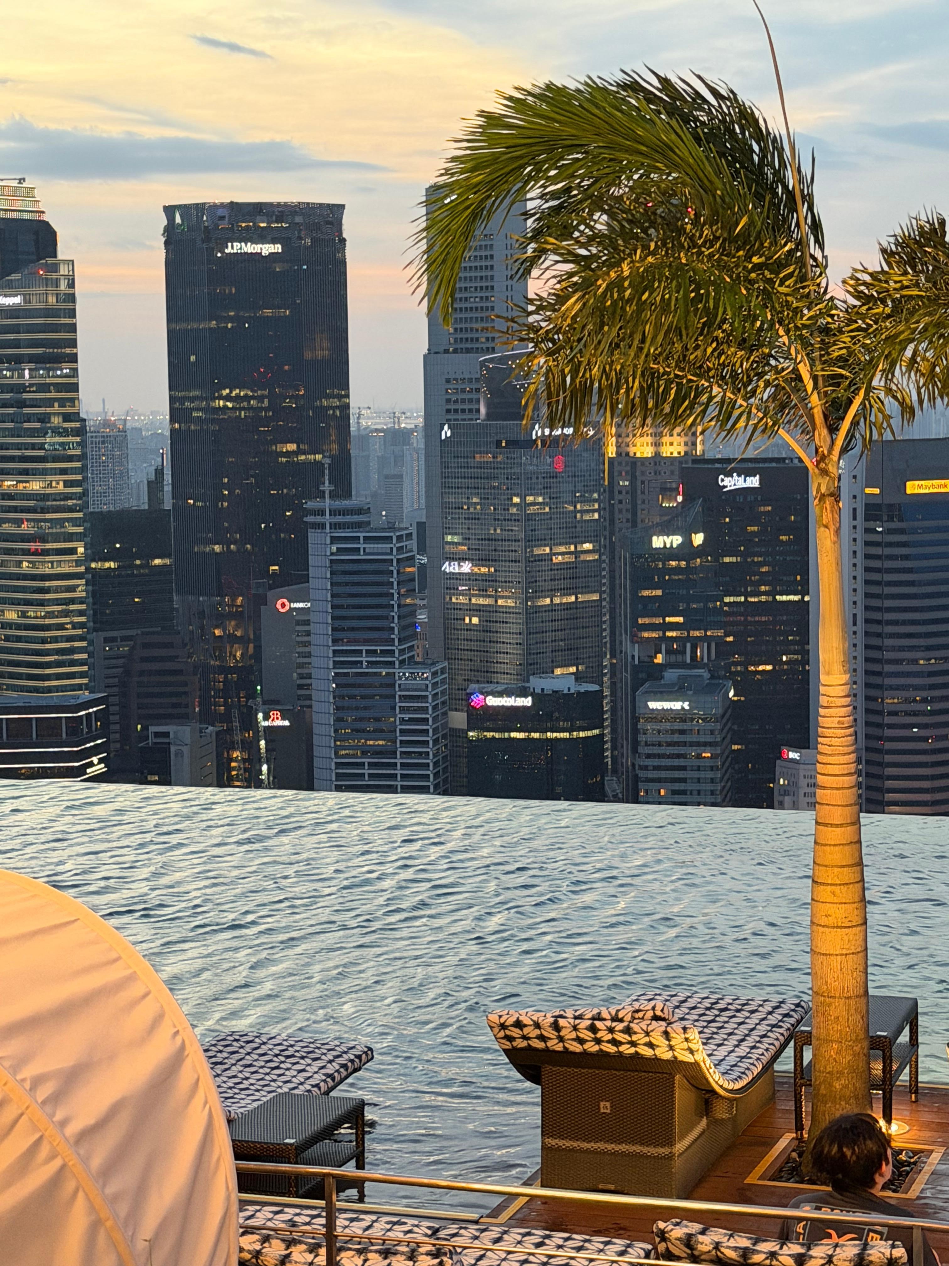 Pool view at Fullerton Bay