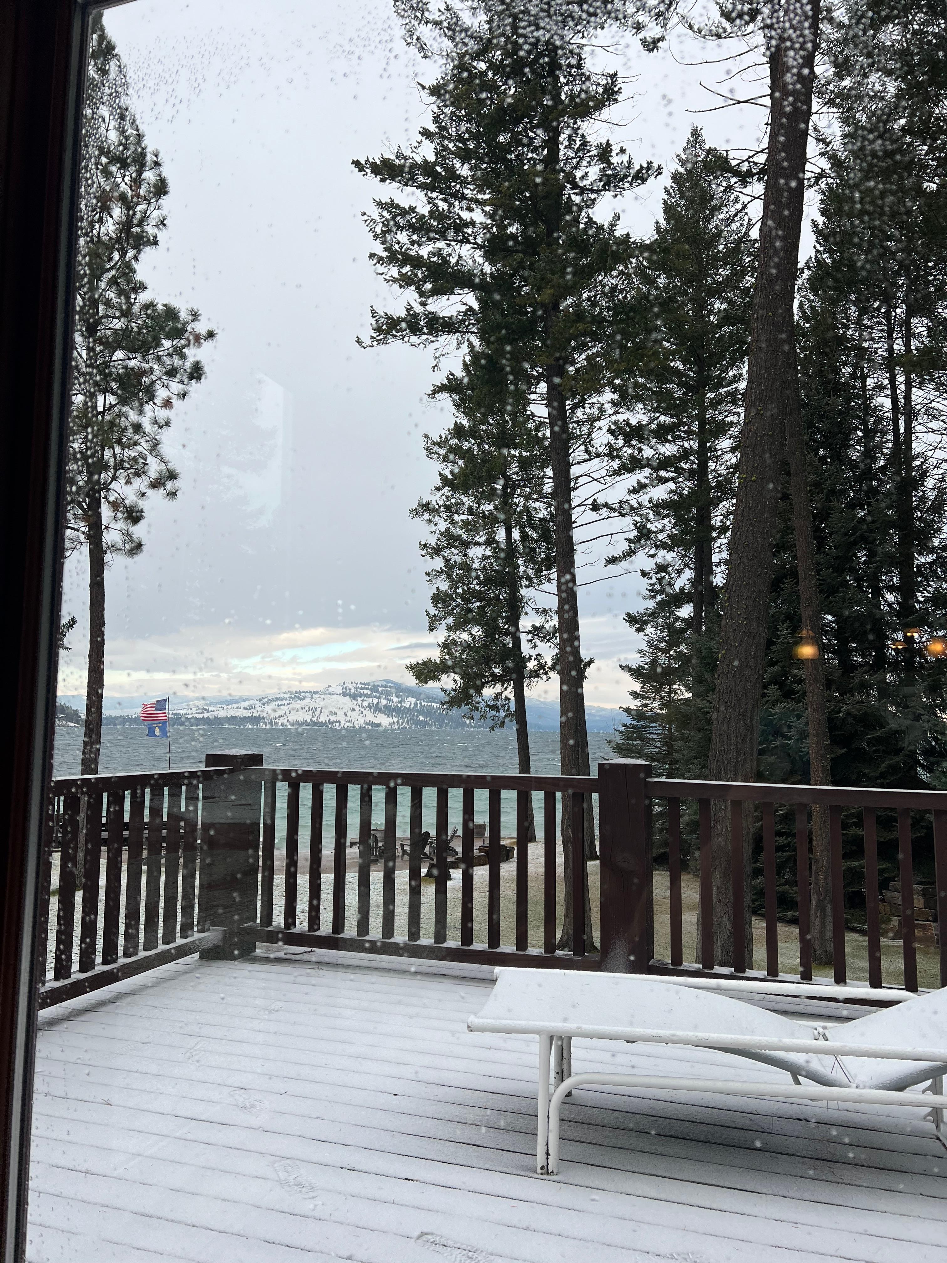 View of that lake from the sitting area 