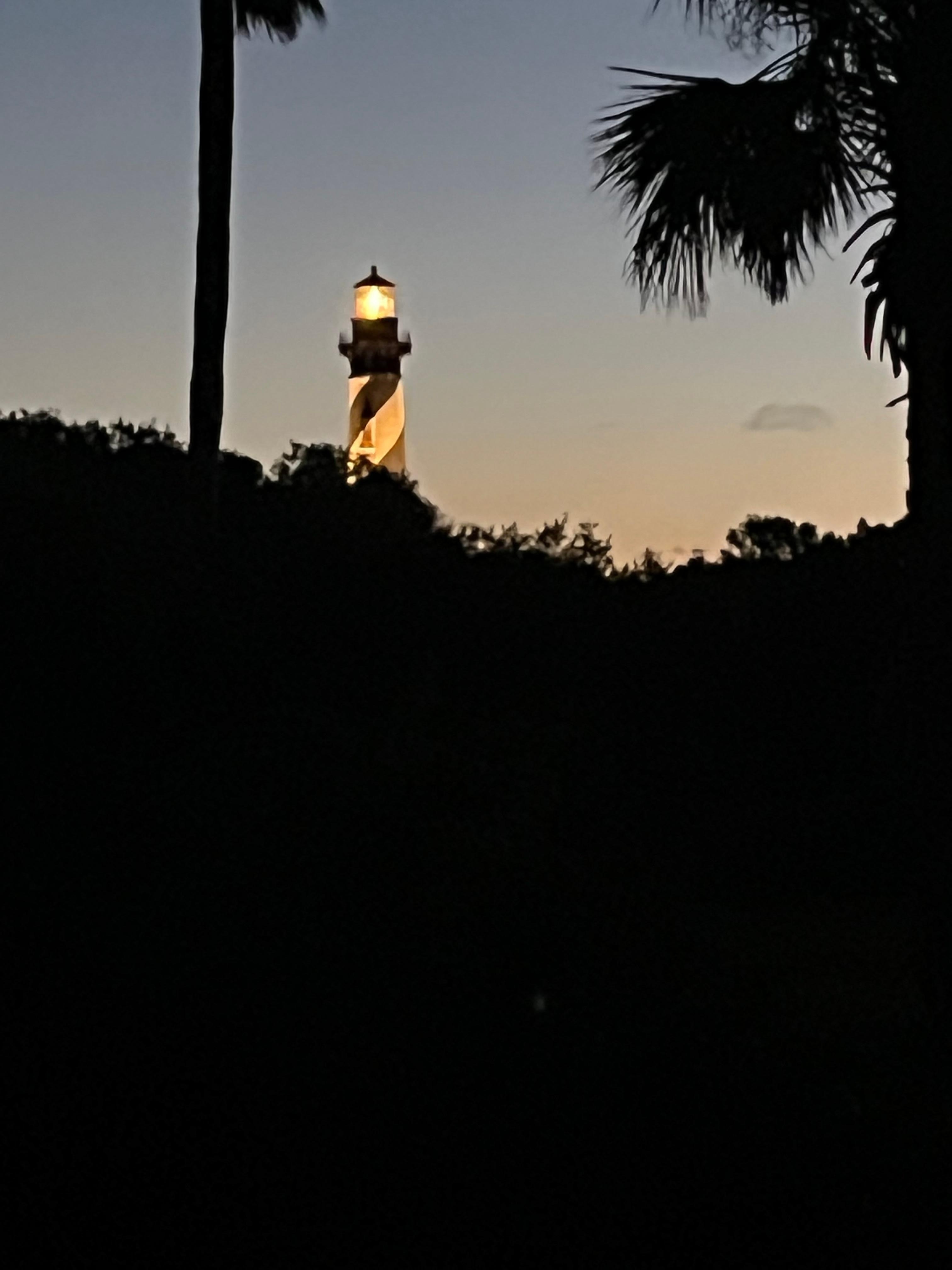 View of lighthouse from the front porch. 