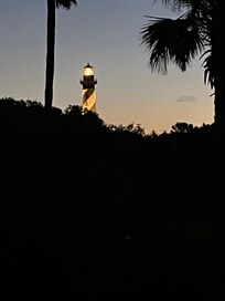 View of lighthouse from the front porch.