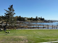 View of the coast from the garden
