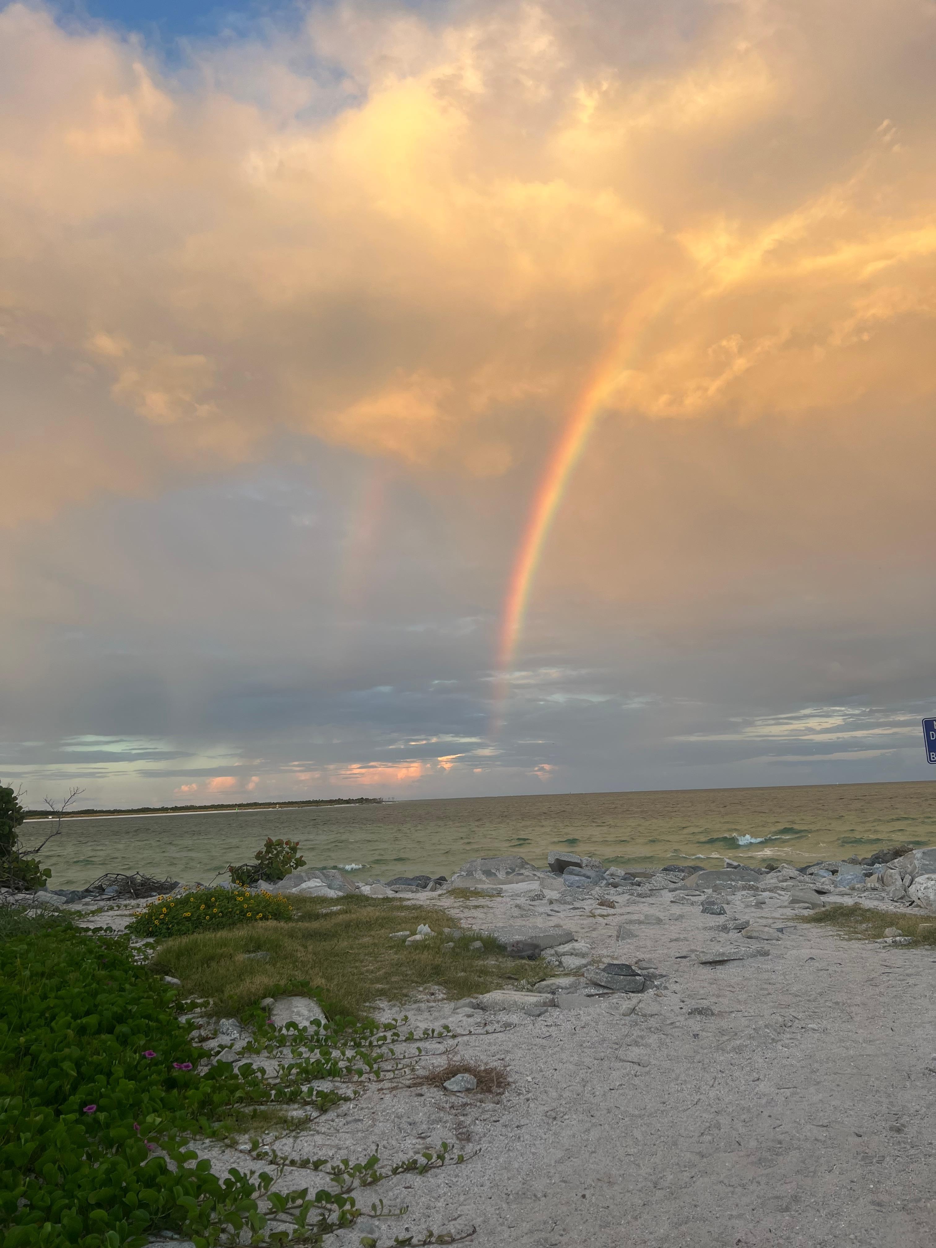 Double rainbow as I left 