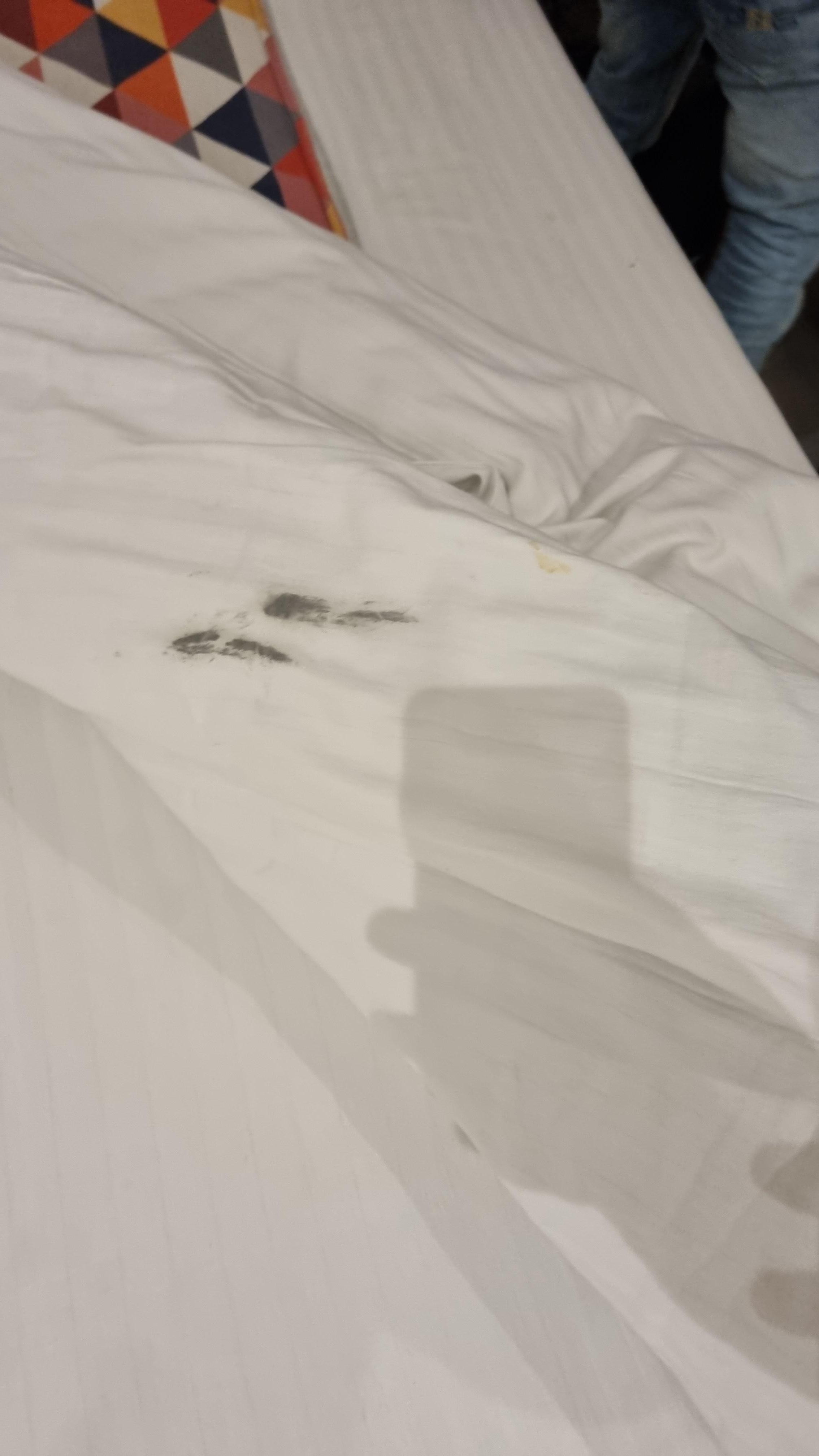 dirty bedding