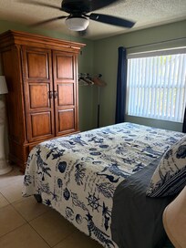 Master bedroom bed was very comfortable