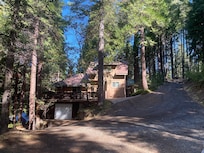 The cabin was not far from the entrance to Yosemite, but traveling those roads takes longer than normal.