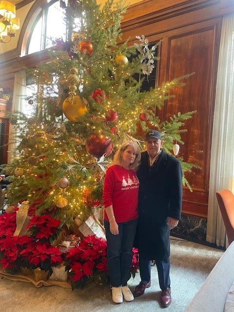 Chrtistmas tree in lobby.