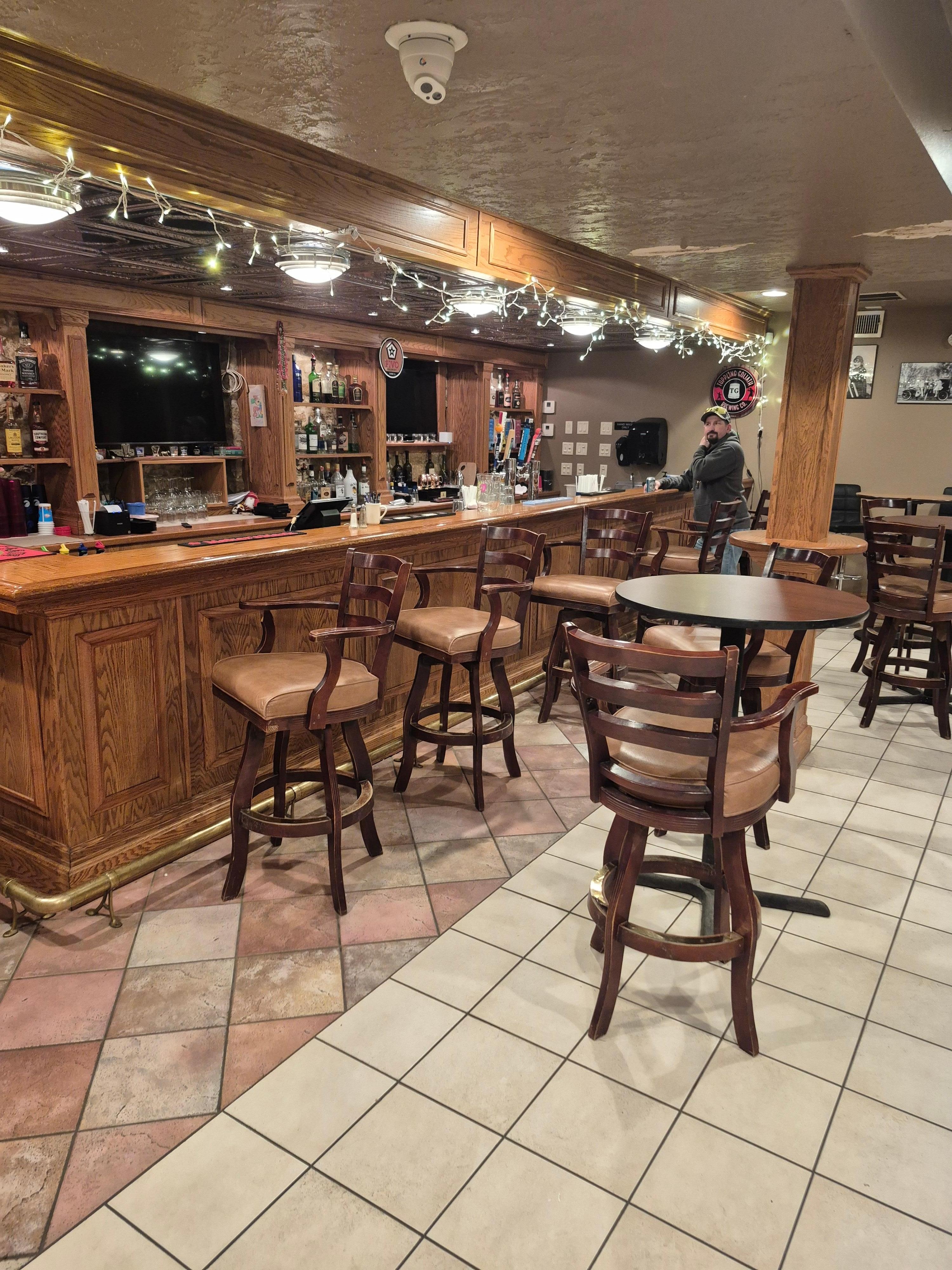 Bar area in the basement is beautiful and was very clean.