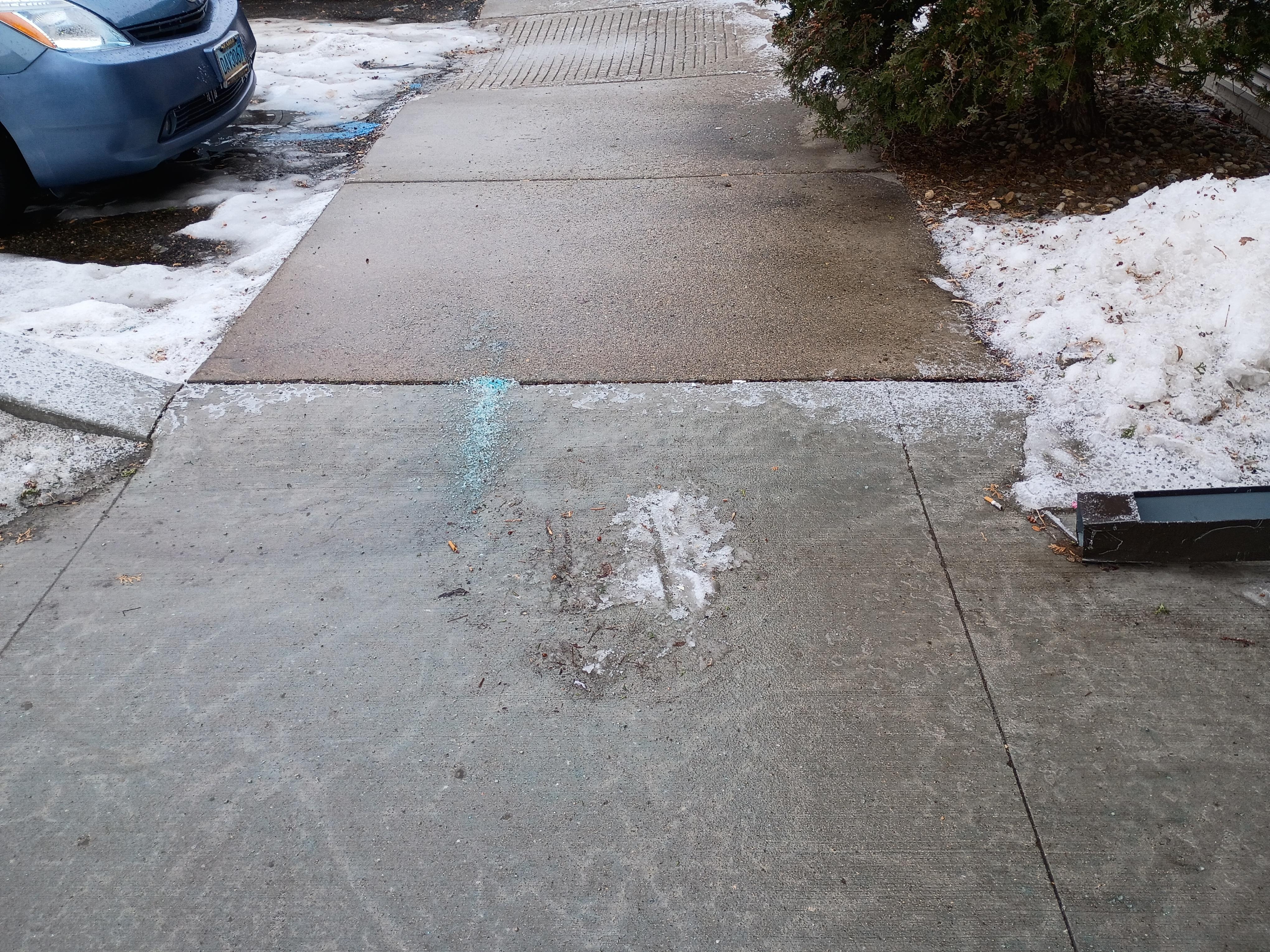 Fell on this ice around 11 am 