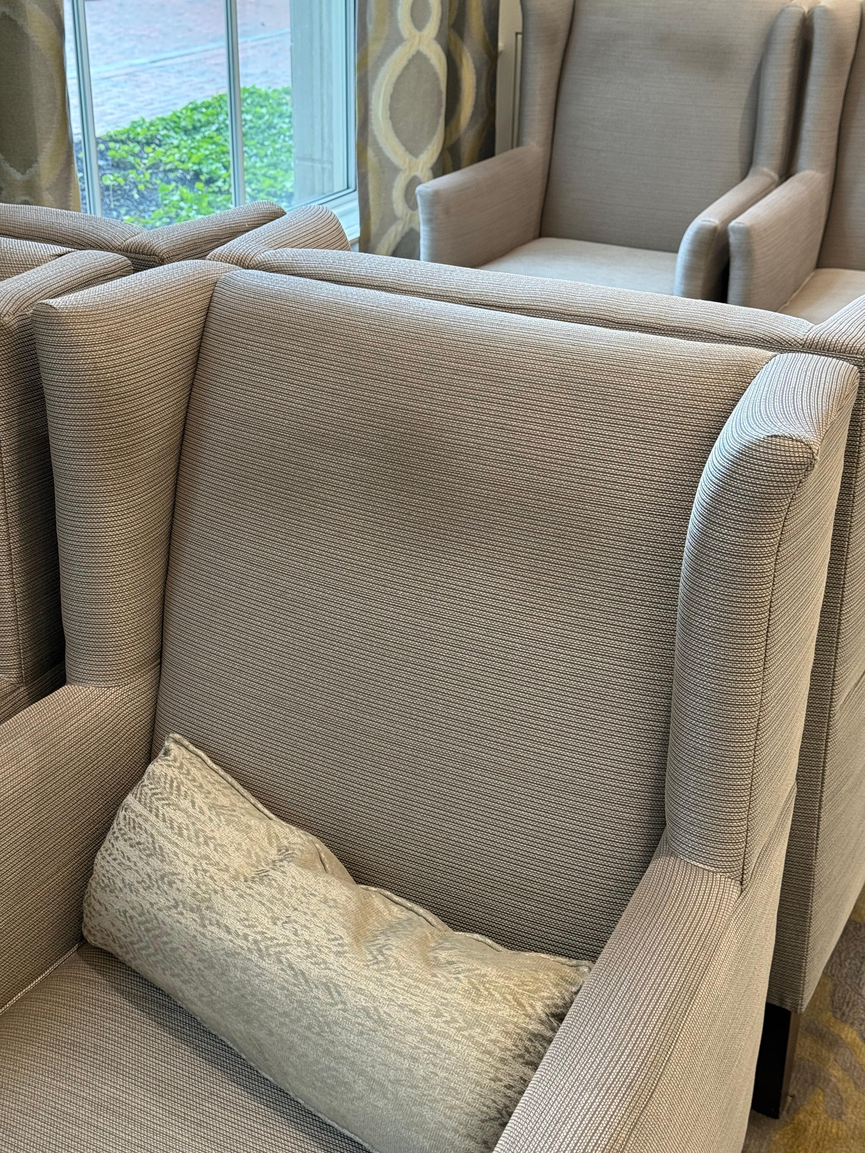 Filthy lobby furniture.