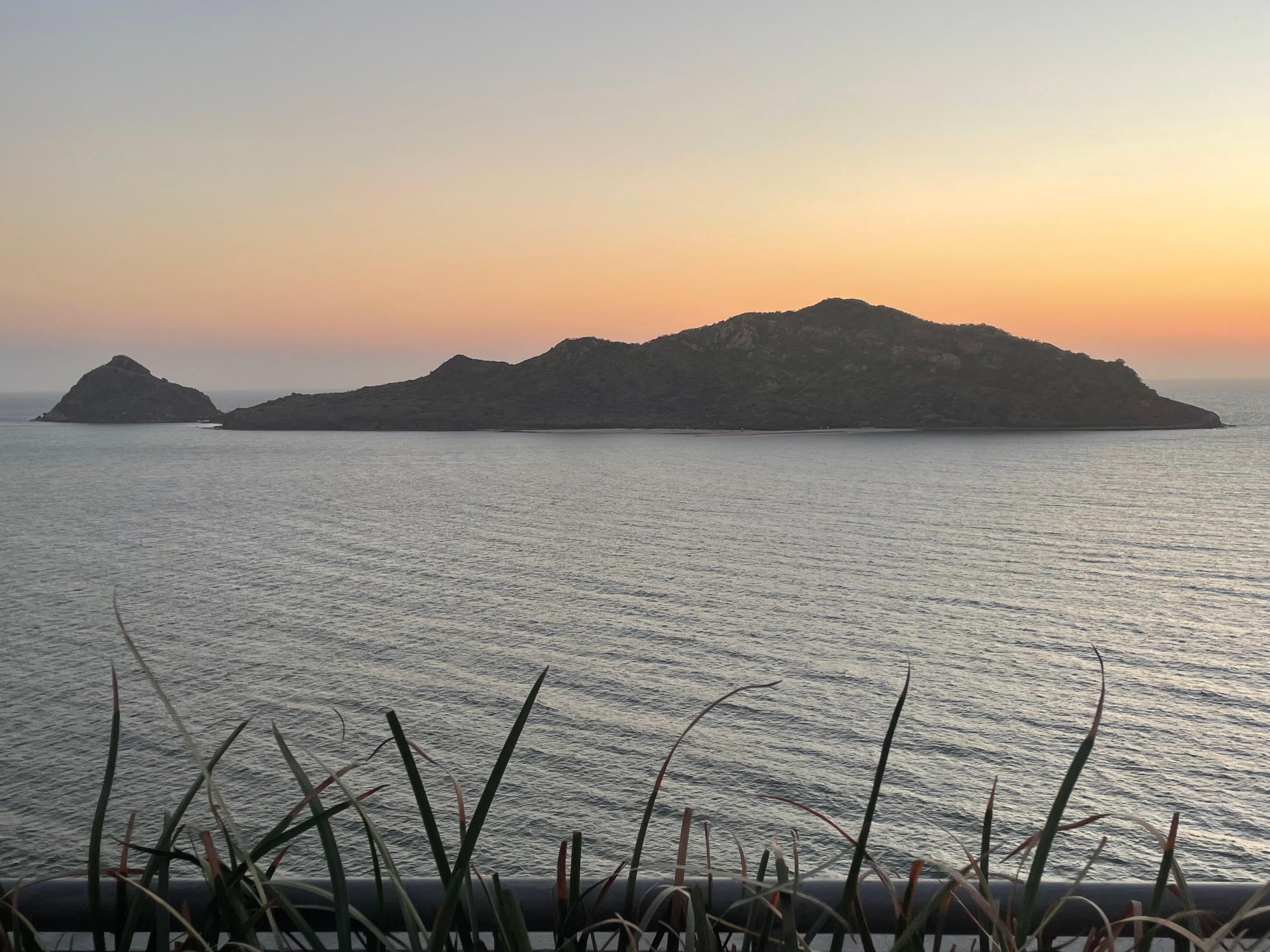 Sunset from penthouse patio lounge 