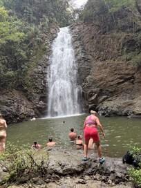 Waterfall hike down the road