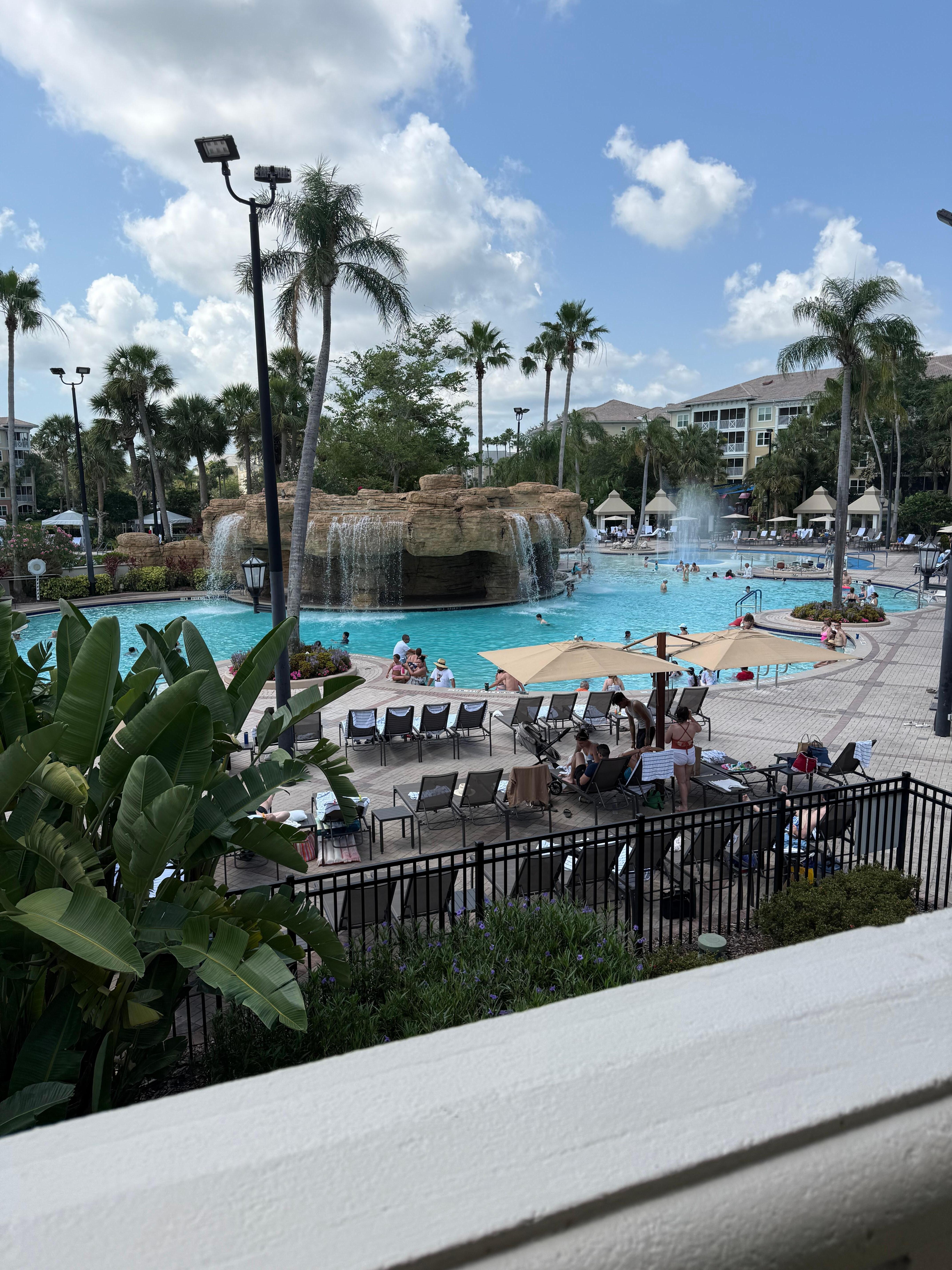 The pool was beautiful! 