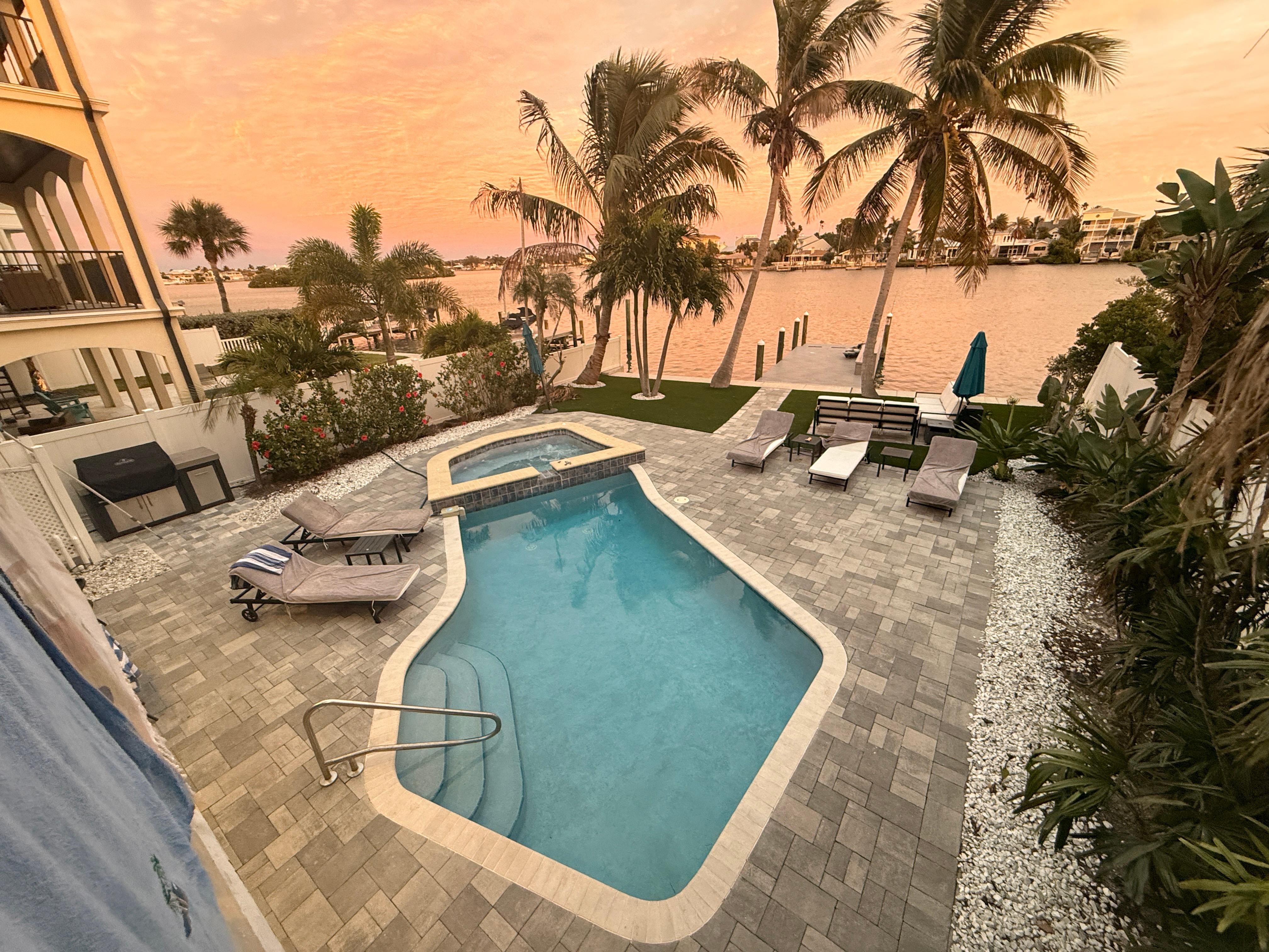 The back yard oasis was the best!