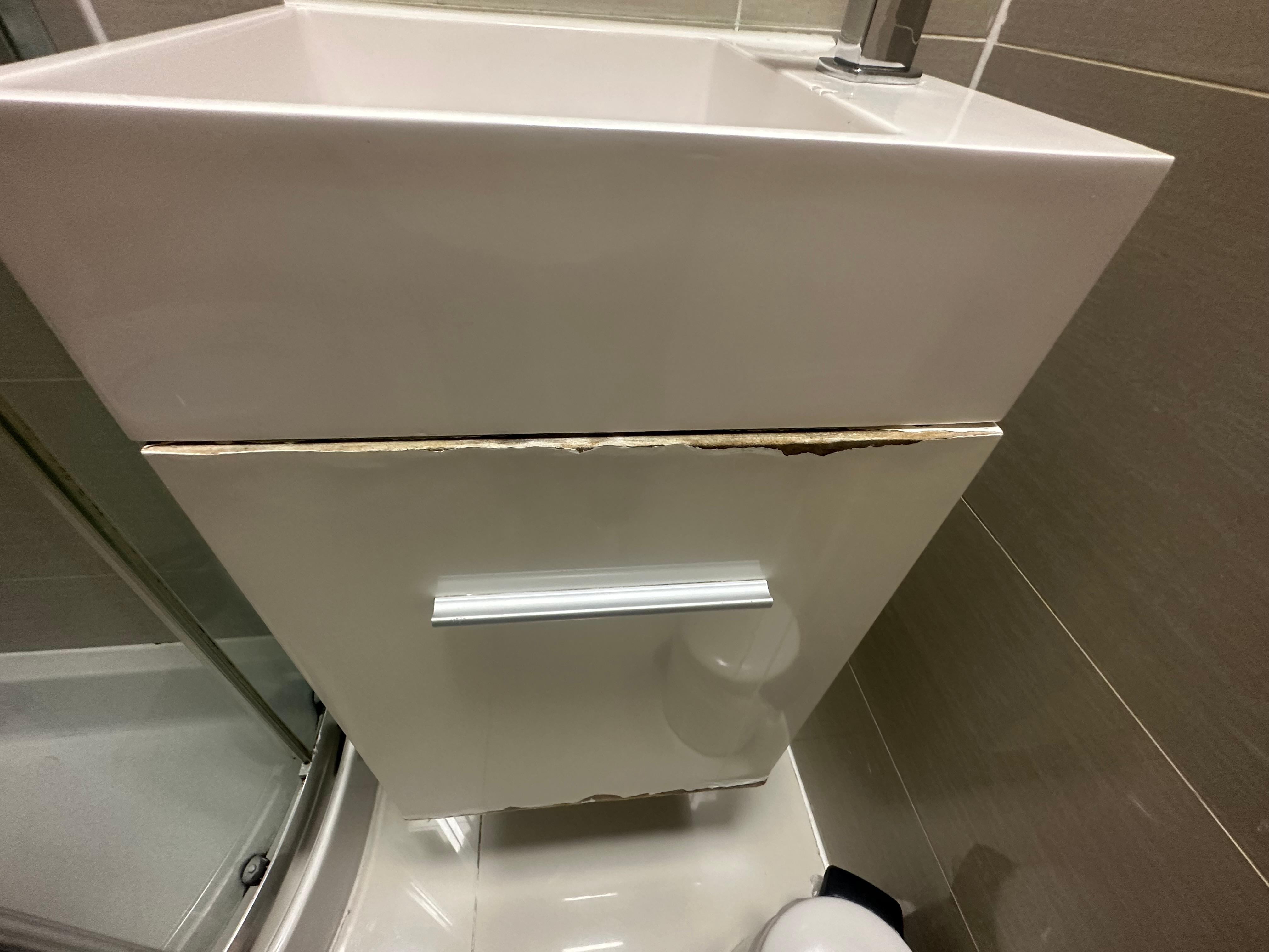 Sink cabinet needs replacing 