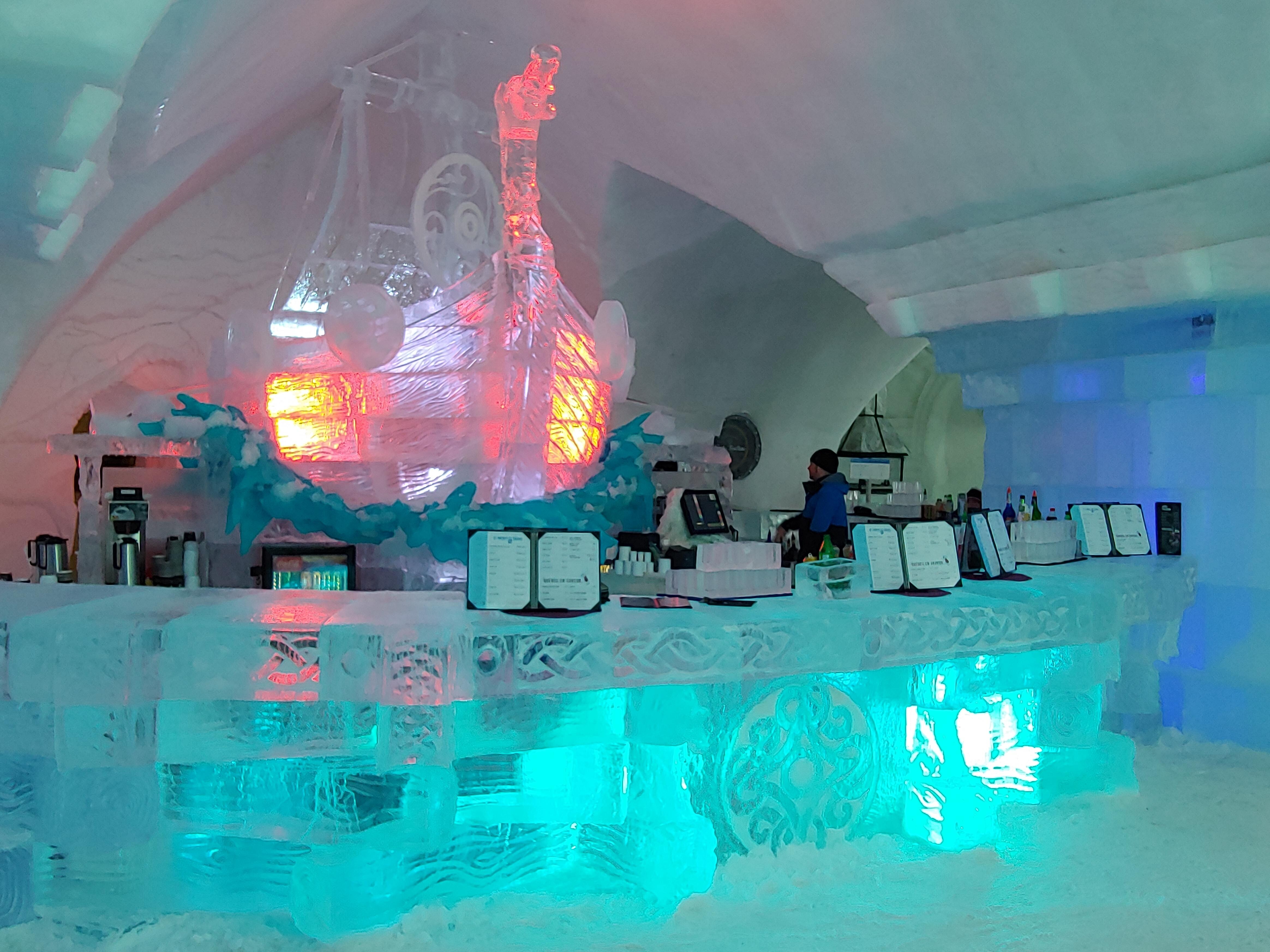 bar with dragon viking ship