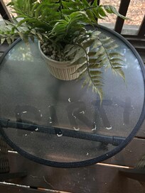 Filthy table