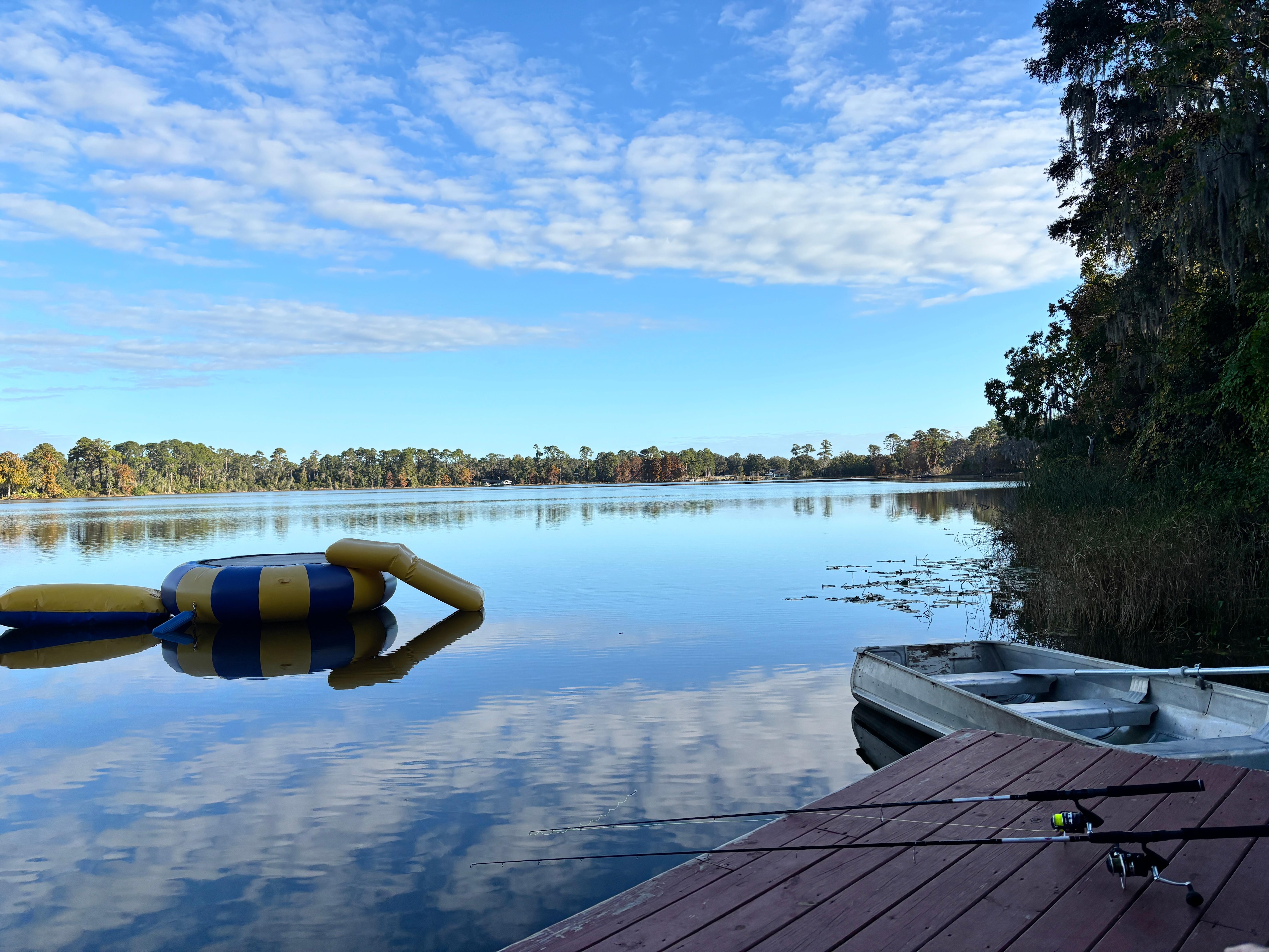 From the dock in the morning with coffee 💜
