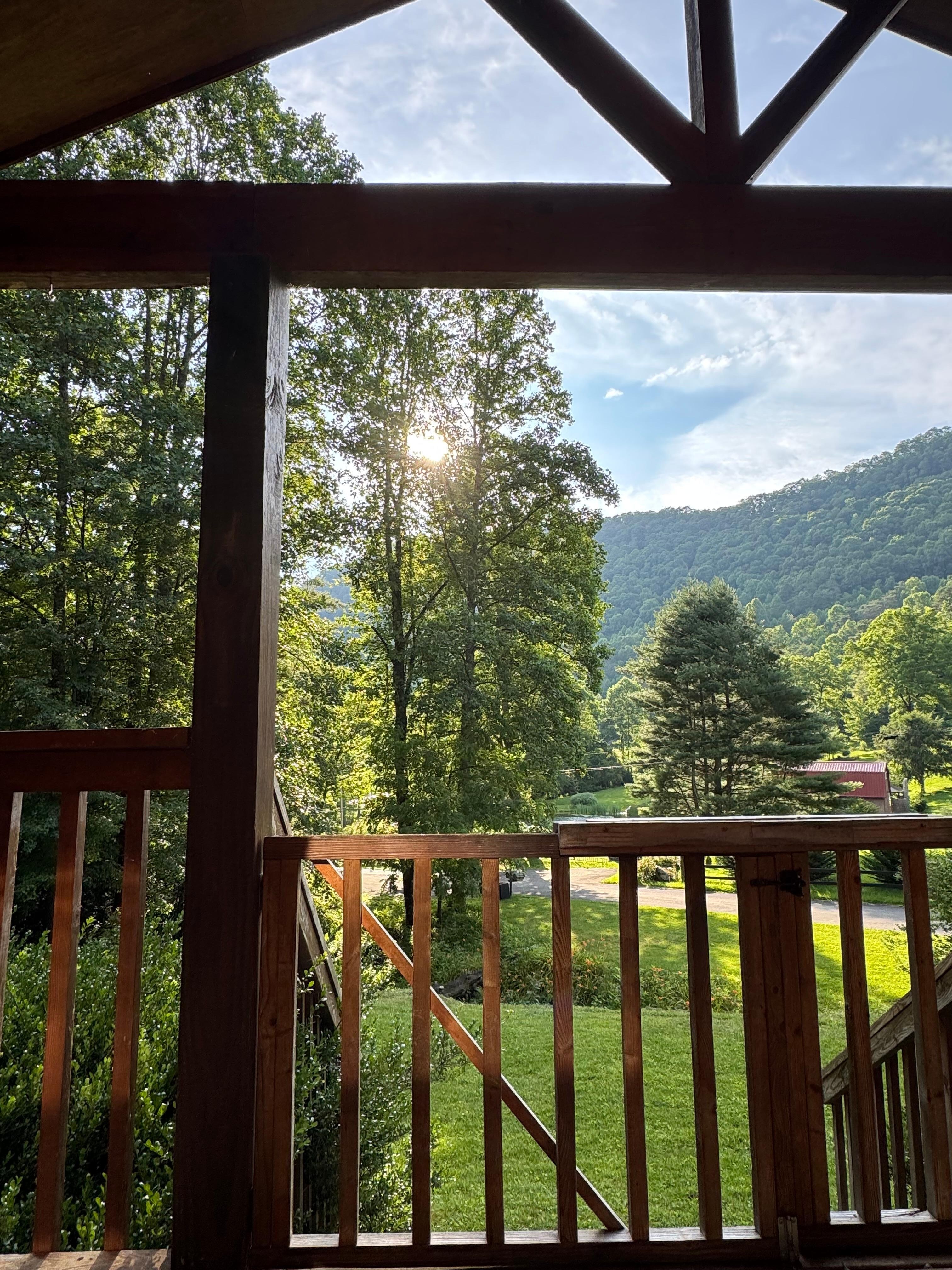 Sunset from the porch